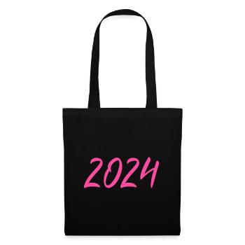 2024 New Year's Eve New Year pink pink - Tote Bag - black - Front