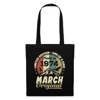 Cadeau D'anniversaire Mars 1974 Édition Limitée - Sac en tissu - noir - Devant