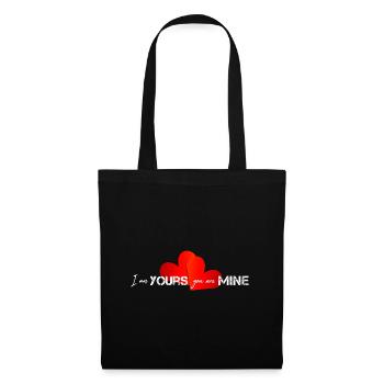 Valentine Happy Valentine - Stoffbeutel - Schwarz - Vorne