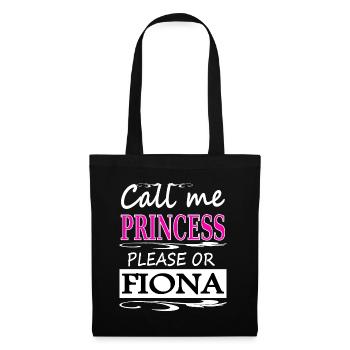 Je m’appelle Fiona I am Fiona Girl Gift Idea - Sac en tissu - noir - Devant