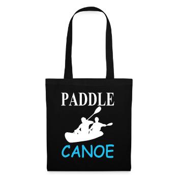 Canoë Kayak Aviron Bateau Voilier Idée Cadeau - Sac en tissu - noir - Devant