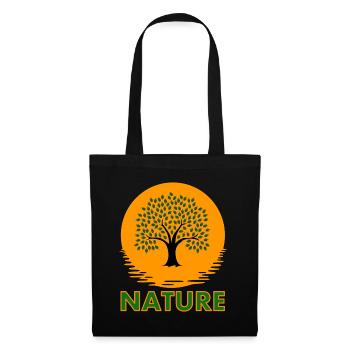 Amoureux de la nature Environnement Conservationnistes Idée cadeau - Sac en tissu - noir - Devant