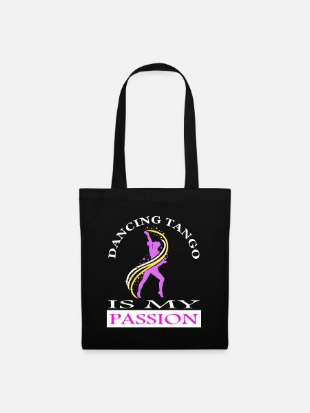 Tango tanzen Tangotänzer Tanzpaar Tanzkurs gift - Stoffbeutel - Schwarz