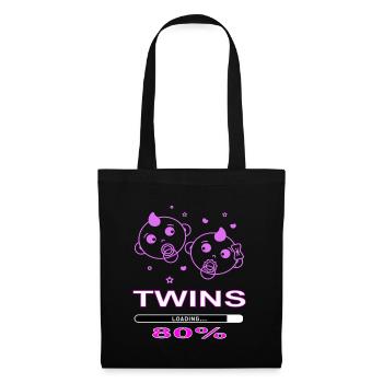 Twins are born Twin Brother Gift - Tote Bag - black - Front