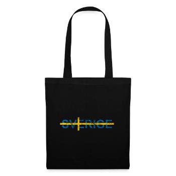 Sverige Swedish Flag Sweden Scandinavia - Tote Bag - black - Front