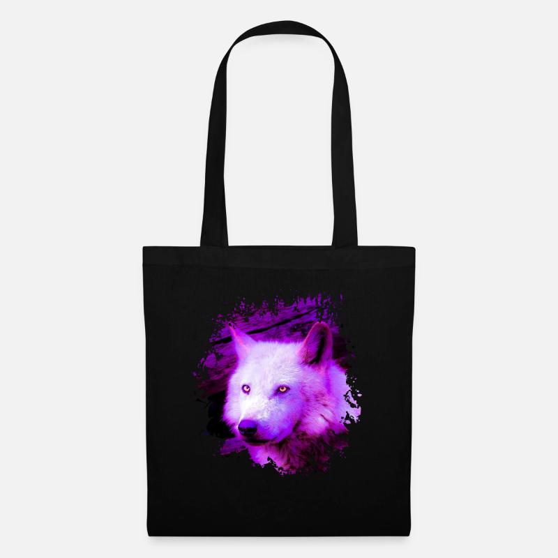 wolf - Tote Bag - black