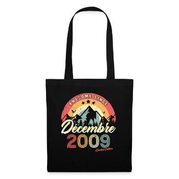 Cadeau D'anniversaire En Décembre 2009 Vintage - Sac en tissu - noir - Devant