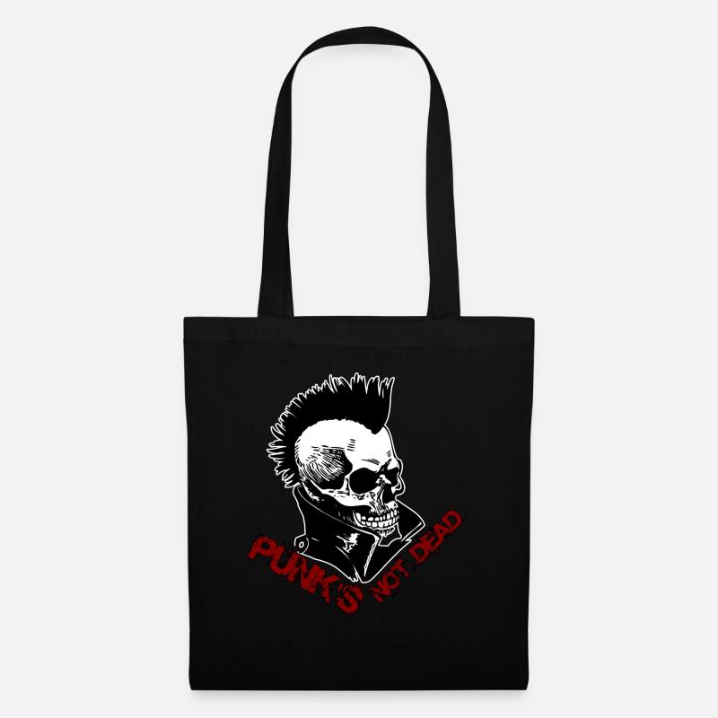 Punk's not dead Punkrock Musik Punker Retro Punk - Stoffbeutel - Schwarz