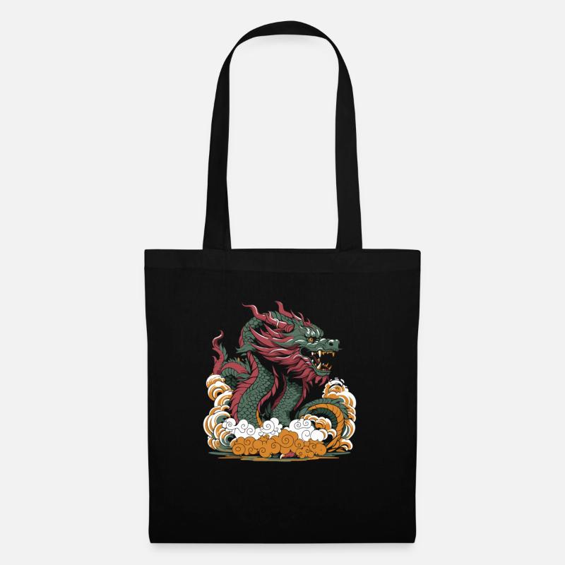 Jahr Des Drachen 2024 - Stoffbeutel - Schwarz