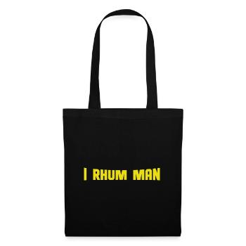 I Rhum Man - Sac en tissu - noir - Devant