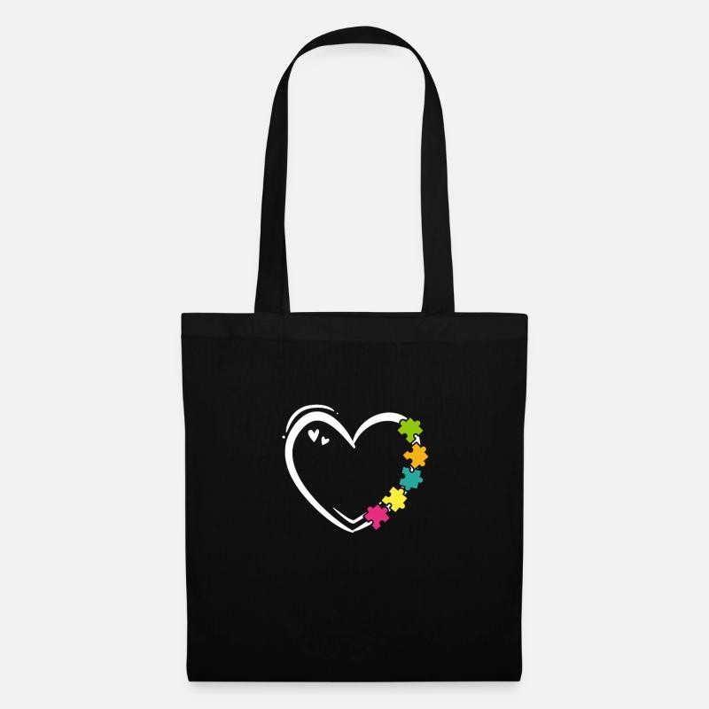 Autismus Autist Asperger Syndrom Autism Geschenk - Stoffbeutel - Schwarz