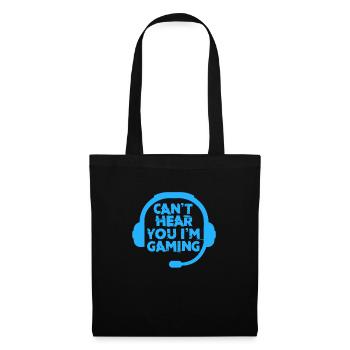 Jeu Headphone Gamer Gamer Jeu cadeau - Sac en tissu - noir - Devant