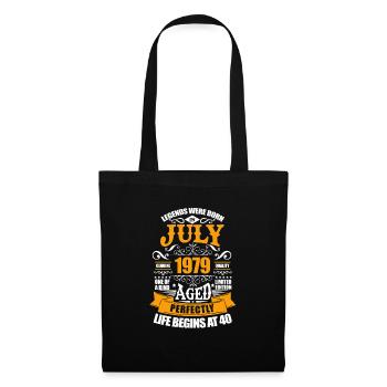 Juillet 1979 - Sac en tissu - noir - Devant