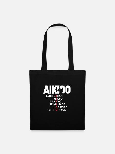 Aikido - Stoffbeutel - Schwarz