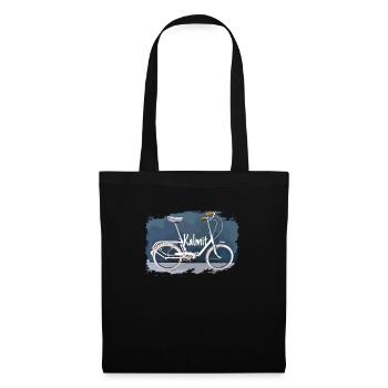 Kalmit Klapprad T-Shirt das Geschenk 20 Zoll Fans - Stoffbeutel - Schwarz - Vorne