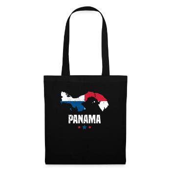 Drapeau du Panama - Sac en tissu - noir - Devant