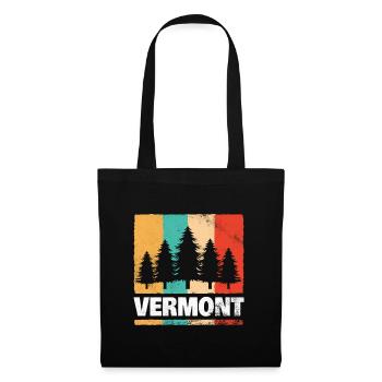 Vermont Forest Retro - Tote Bag - black - Front