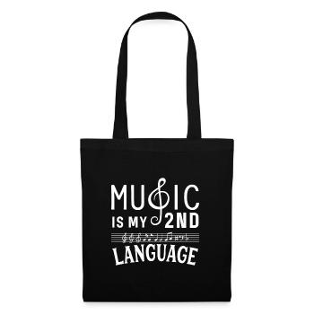 Drôle de vêtements de professeur de musique de groupe - Sac en tissu - noir - Devant