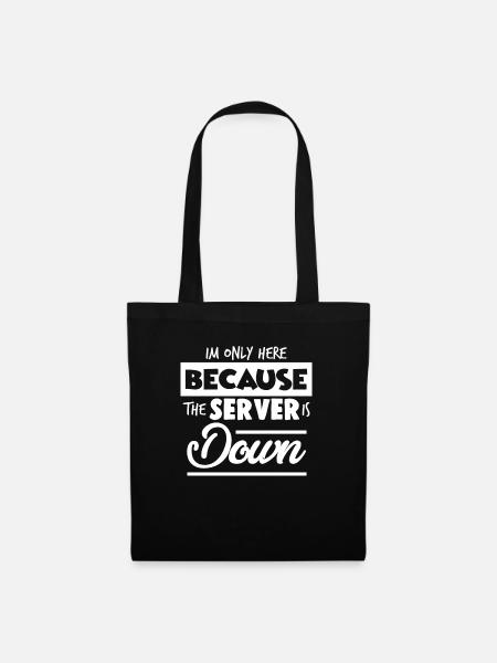 Computer Whisperer Geek Pun Bekleidung - Stoffbeutel - Schwarz