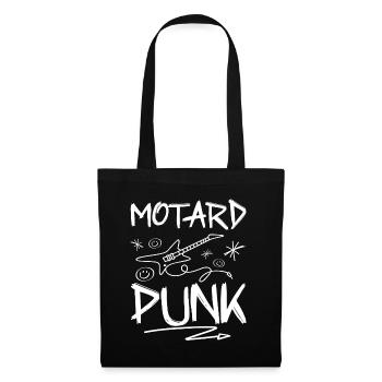 Fan De Motos Motard Punk Rock - Sac en tissu - noir - Devant