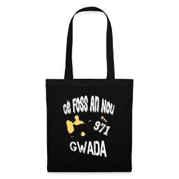 Idee Cadeau Guadeloupe 971 Gwada Cé Foss An Nou - Sac en tissu - noir - Devant