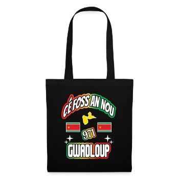 Geschenk Cé Foss An Nou 971 Gwadloup Guadeloupe - Stoffbeutel - Schwarz - Vorne