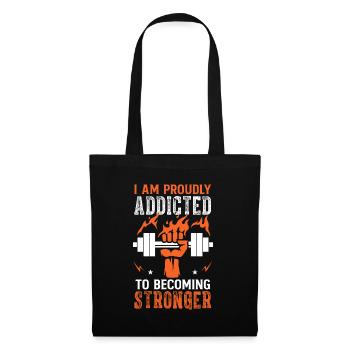 Musculation Bodybuilder Dumbbell Gym Fitness - Sac en tissu - noir - Devant