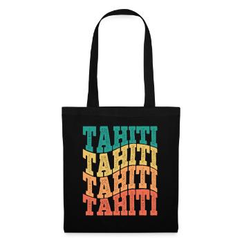 Beautiful souvenir gift idea of Tahiti Island - Tote Bag - black - Front