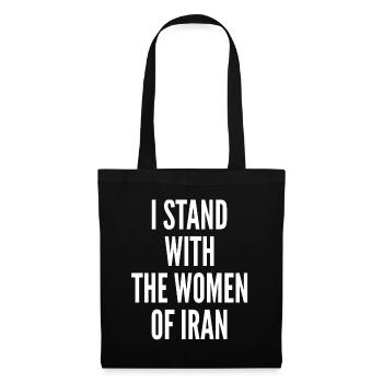I stand with the Women of Iran, Iran Azadi, - Tote Bag - black - Front