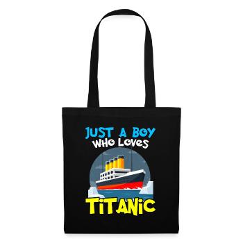 RMS Titanic Sunset Cruise Ship Retro Sunset Boys - Tote Bag - black - Front