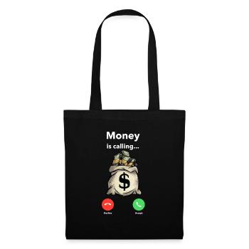 L'argent appelle - Sac en tissu - noir - Devant