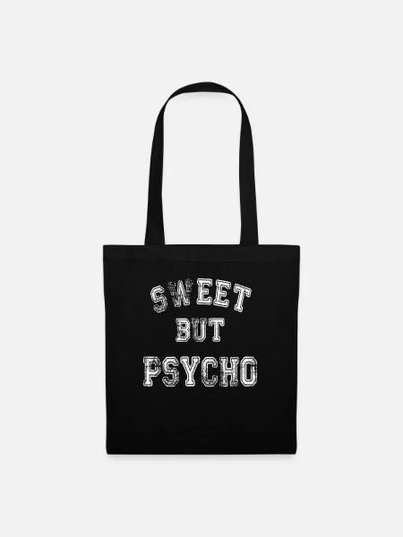 Süß, aber psycho - Stoffbeutel - Schwarz