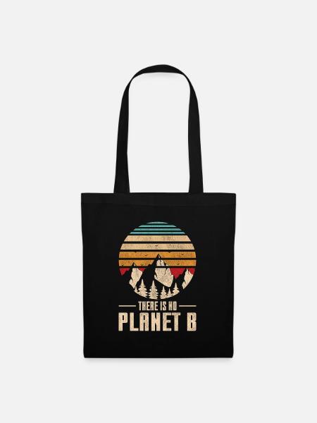 vintage no planet b outfit - Stoffbeutel - Schwarz