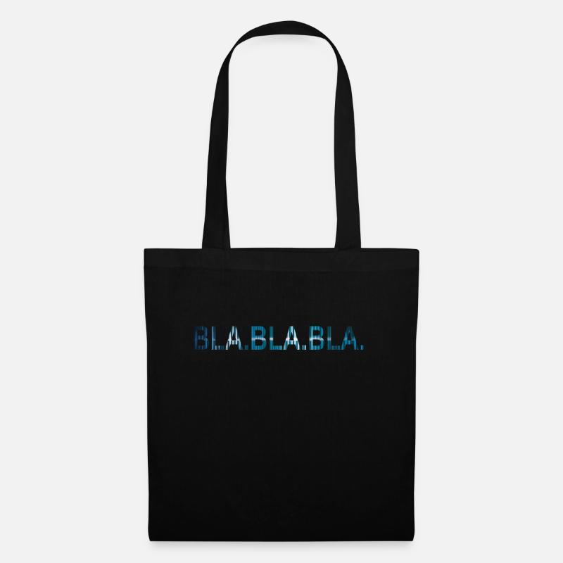 BLA BLA BLA - Sac en tissu - noir