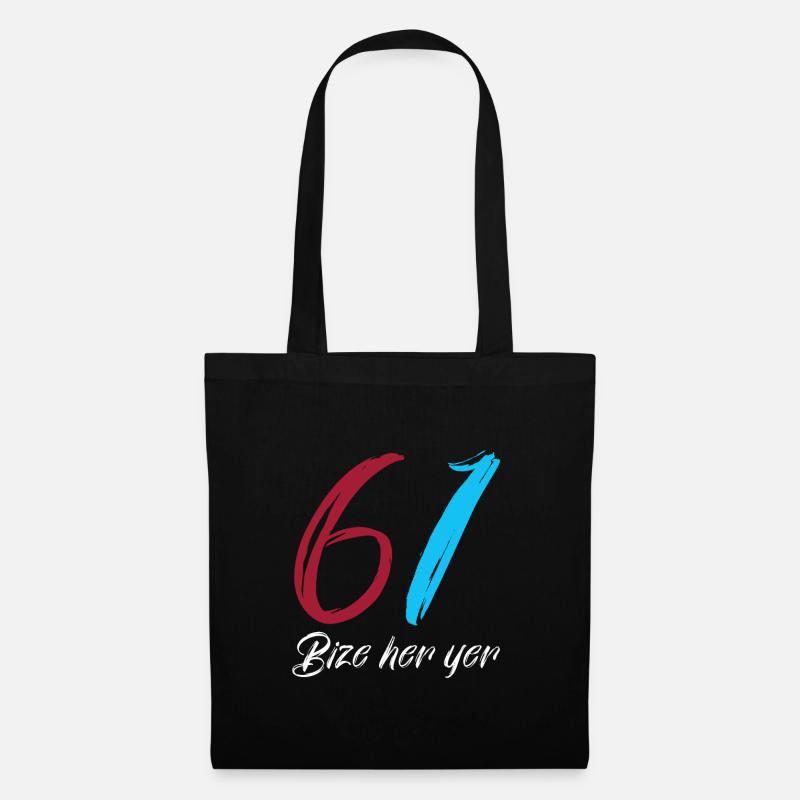 Bize her yer 61 Trabzon Türkiye Geschenk - Stoffbeutel - Schwarz