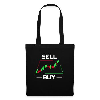 Stock Market Trader Candlestick Chart Trading Gift - Tote Bag - black - Front