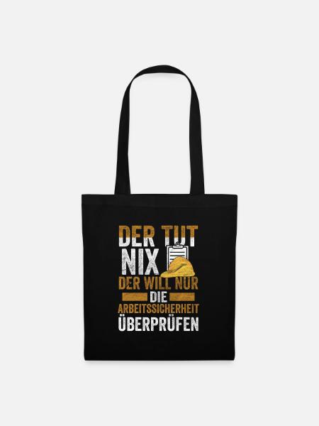 Arbeitssicherheit Fachkraft der tut nix Sifa - Stoffbeutel - Schwarz