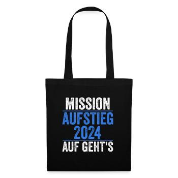 Mission Aufstieg 2024 - Stoffbeutel - Schwarz - Vorne