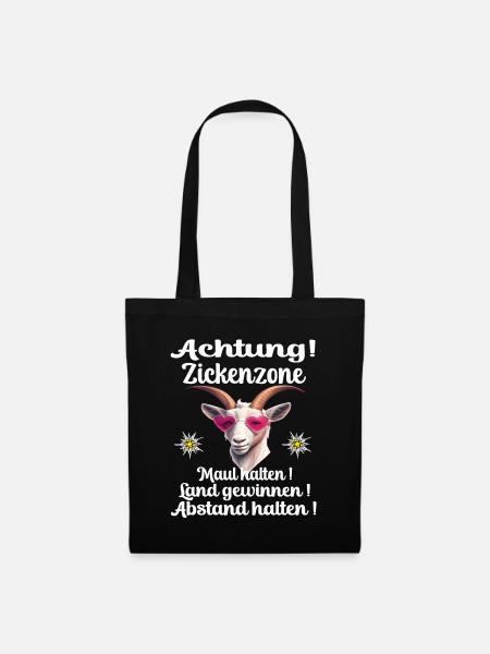 Lausmadl Dirndel Ersatz Humor lustiger Spruch - Stoffbeutel - Schwarz