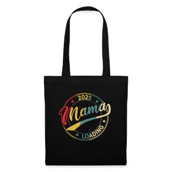Mom 2025 Loading Retro Mom-to-be Mom 2025 - Tote Bag - black - Front