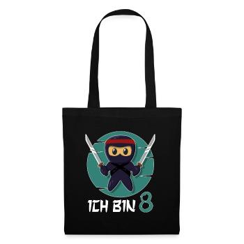 I'm 8 Ninja 8th Birthday Boys 8th Birthday - Tote Bag - black - Front