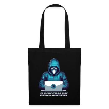 hacker meme cybersécurité piratage hackman - Sac en tissu - noir - Devant