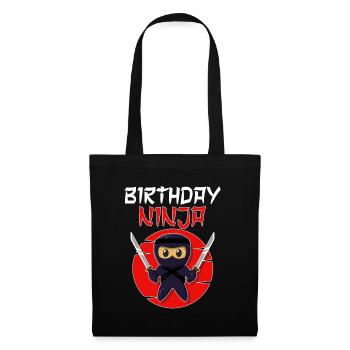 Birthday Ninja Birthday Boy Ninja - Tote Bag - black - Front
