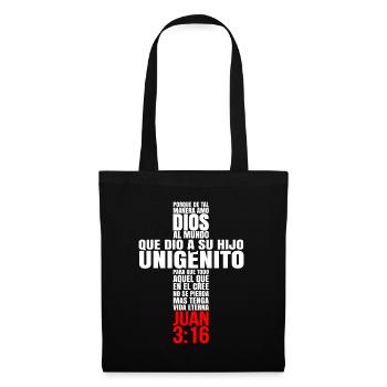 Porque de tal manera amo Dios al Mundo - Tote Bag - black - Front