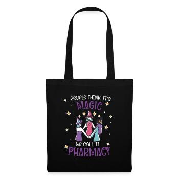 Pharmacie | Magie de la pharmacie - Sac en tissu - noir - Devant