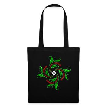 Croix Basque. Lauburu - Sac en tissu - noir - Devant