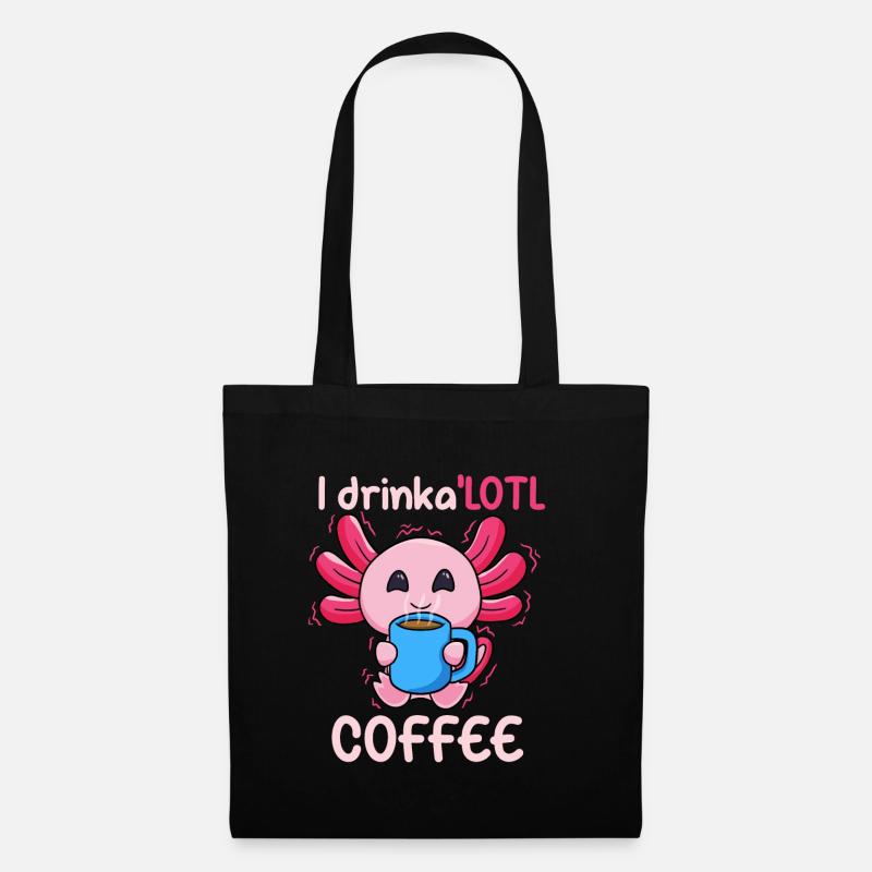Ich trinke eine Menge Kaffee - Stoffbeutel - Schwarz