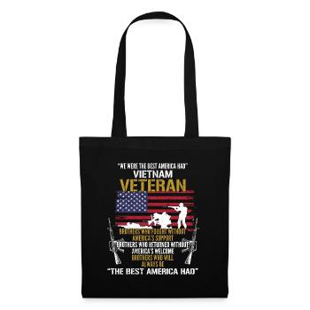 Vietnam Veteran - Stoffbeutel - Schwarz - Vorne