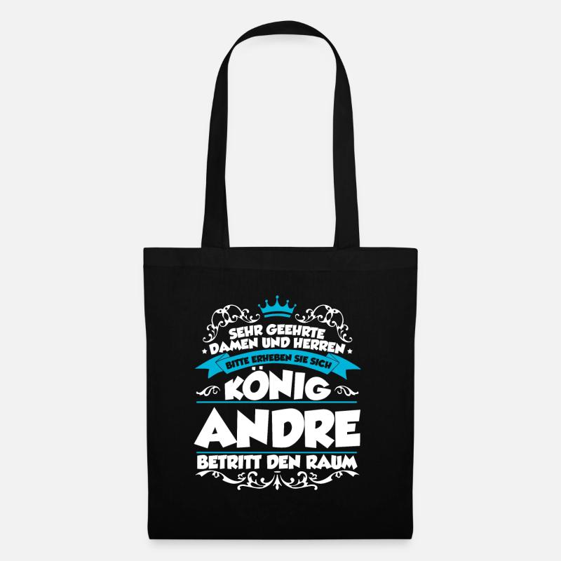 Andre Name Design - Stoffbeutel - Schwarz