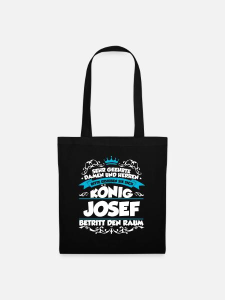 Josef Name Design - Stoffbeutel - Schwarz